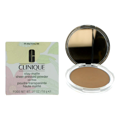 Clinique Stay-Matte by Clinique, .27oz Sheer Pressed Powder - 04 Stay Honey - 04 Stay Honey