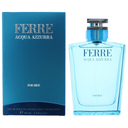 Ferre Acqua Azzurra by Gianfranco Ferre, 3.4 oz EDT Spray for Men