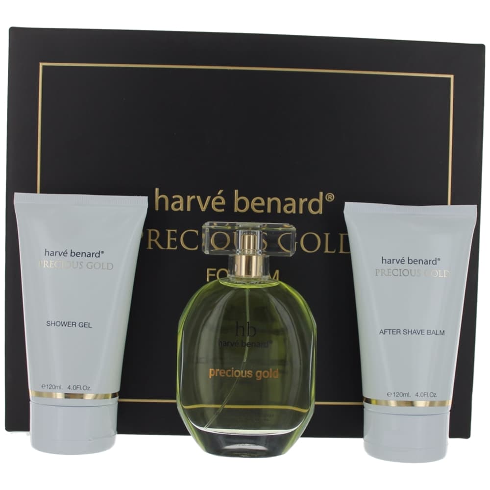 Precious Gold by Harve Bernard, 3 Piece Gift Set for Men