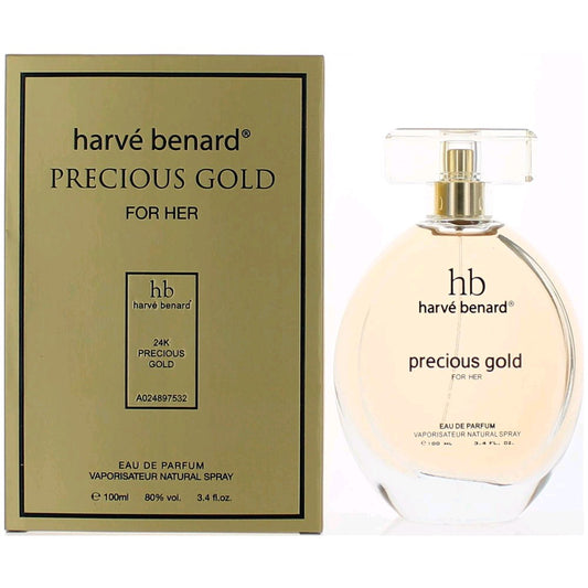 Precious Gold by Harve Bernard, 3.4 oz EDP Spray for Women