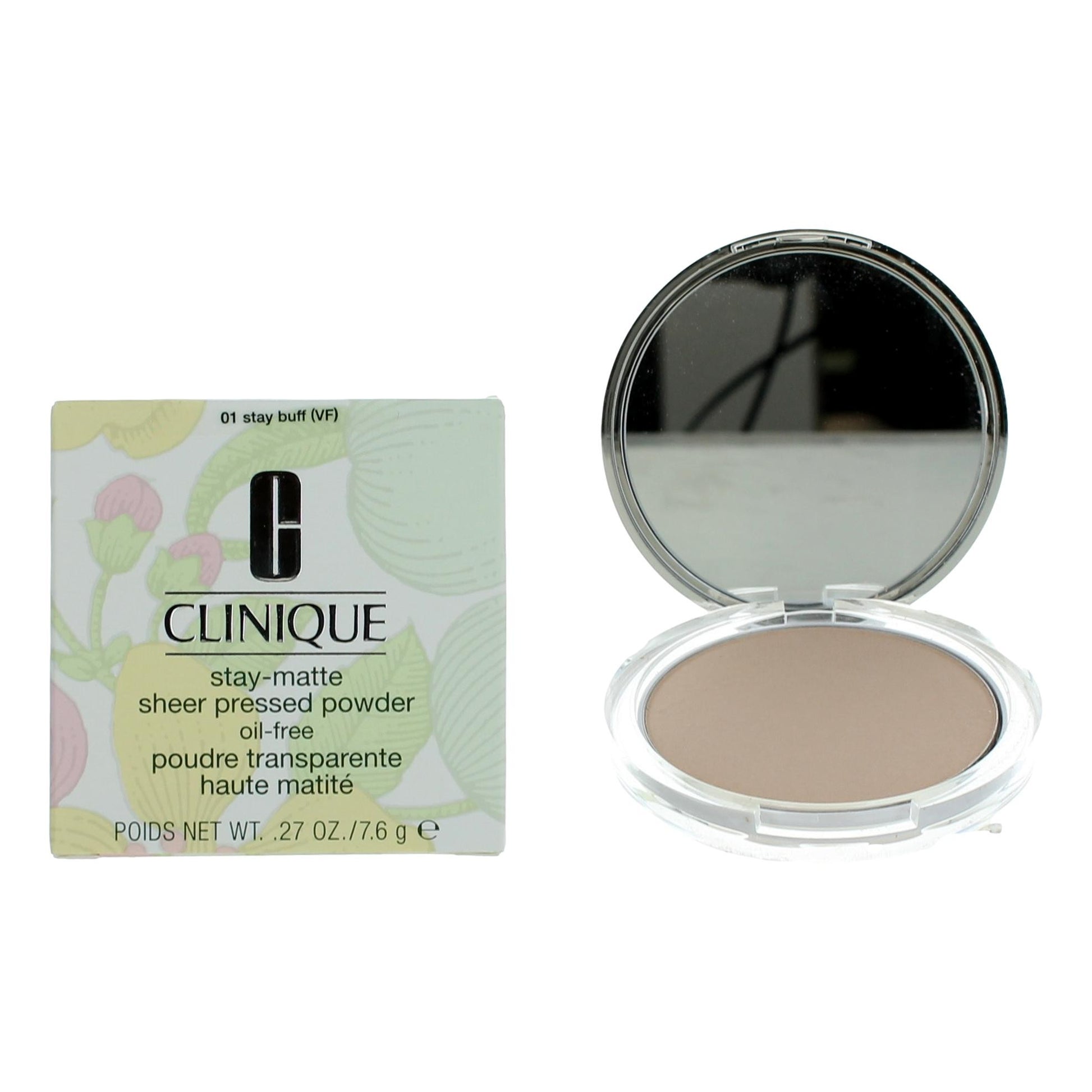 Clinique Stay-Matte by Clinique, .27oz Sheer Pressed Powder - 01 Stay Buff - 01 Stay Buff