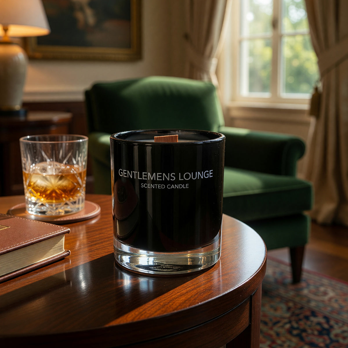 Gentlemens Lounge by Fragrance One, 10.5 oz Scented Candle