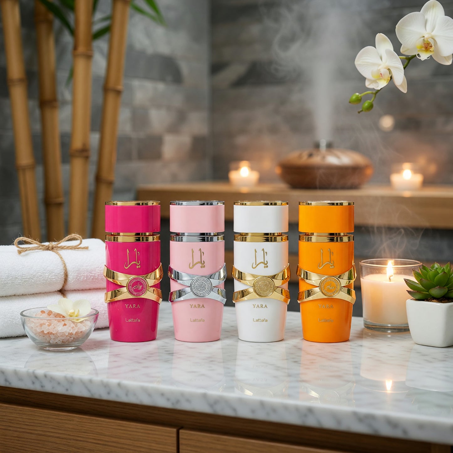 Yara Collection by Lattafa, 4 Piece Gift Set for Women. Mini Set