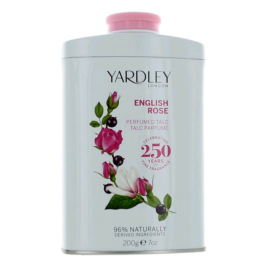 Yardley English Rose by Yardley of London, 7 oz Perfumed Talc women