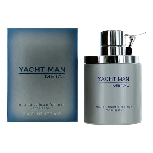 Yacht Man Metal by Myrurgia, 3.4 oz EDT Spray for Men