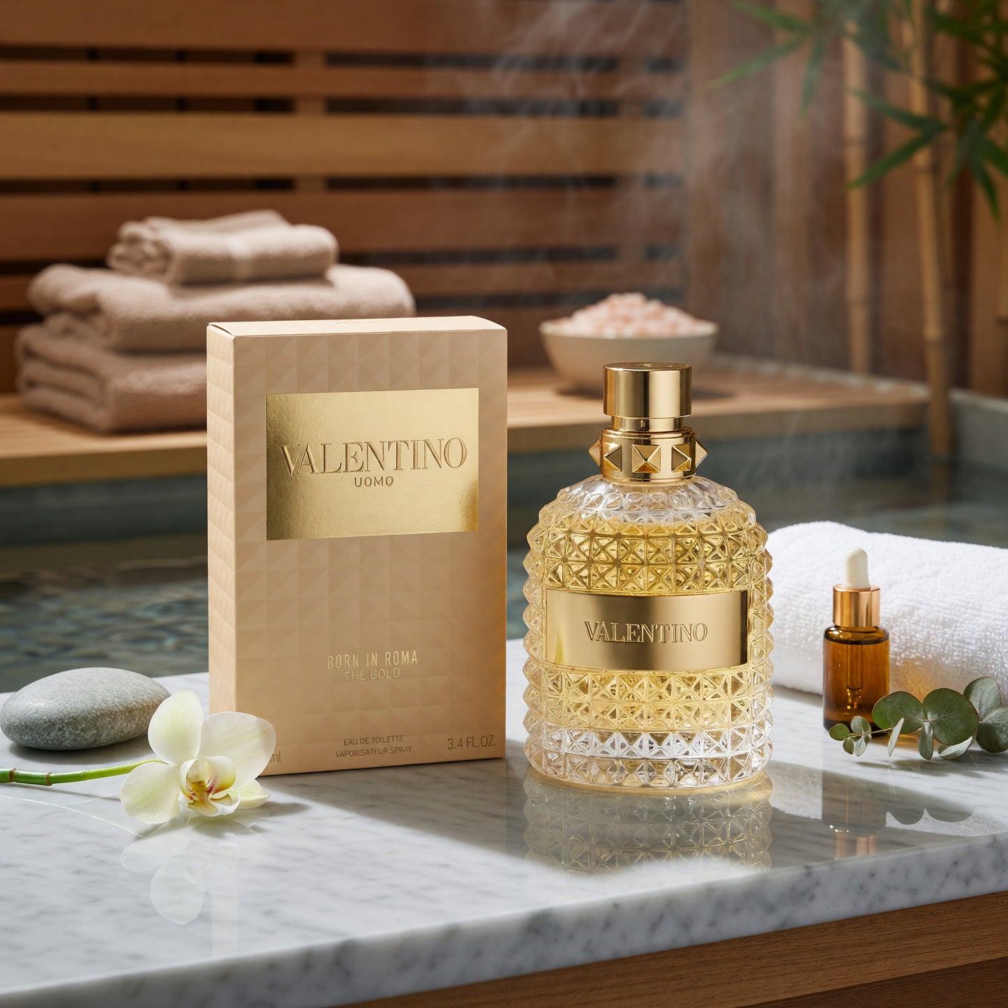 Valentino Uomo Born in Roma The Gold by Valentino 3.4oz EDT Spray men