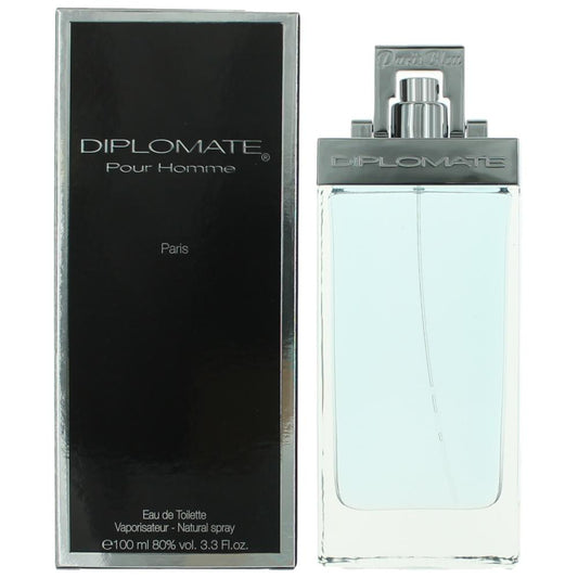 Diplomat Pour Homme by Paris Bleu Parfums, 3.3 oz EDT Spray for Men
