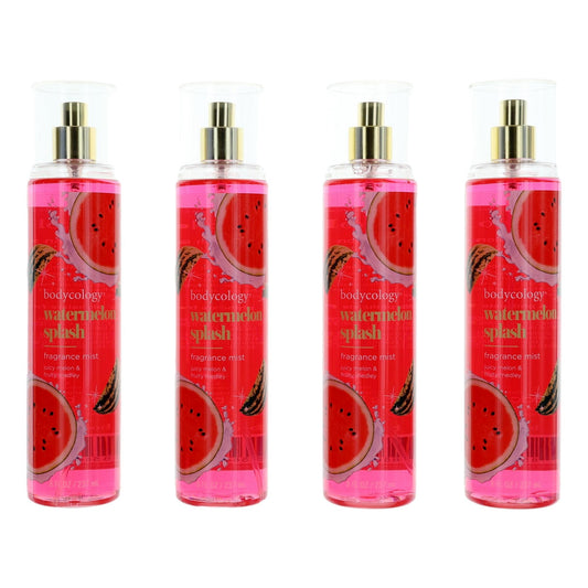 Watermelon Splash by Bodycology, 4 Pack 8 oz Fragrance Mist for Women