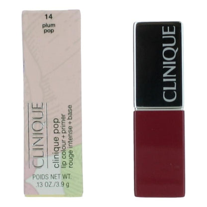 Clinique Pop by Clinique, .13 oz Lip Colour + Primer - 14 Plum Pop - 14 Plum Pop