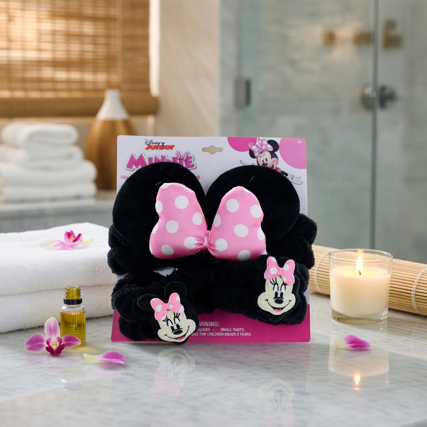 Minnie Mouse Plush Headband & Wristband Set by Disney, for Kids