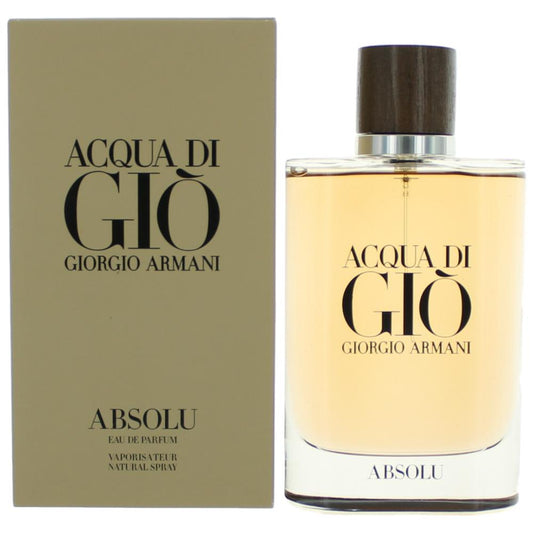 Acqua Di Gio Absolu by Giorgio Armani, 4.2 oz EDP Spray for Men