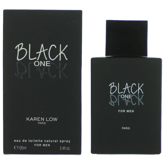 Black One Black by Karen Low, 3.4 oz EDT Spray for Men