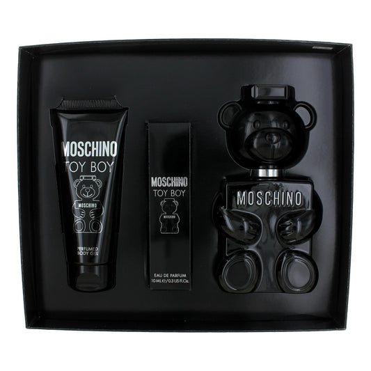 Moschino Toy Boy by Moschino, 3 Piece Gift Set for Men