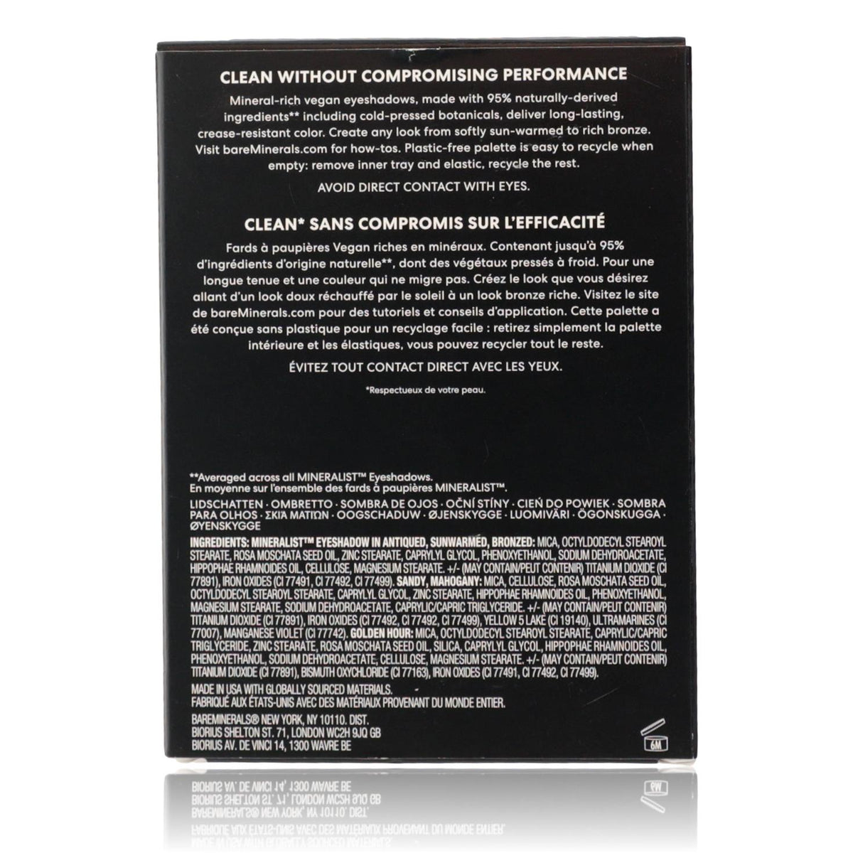 Bare Minerals Mineralist by bareMinerals, 6 Shade Eyeshadow Palette - Sunlit