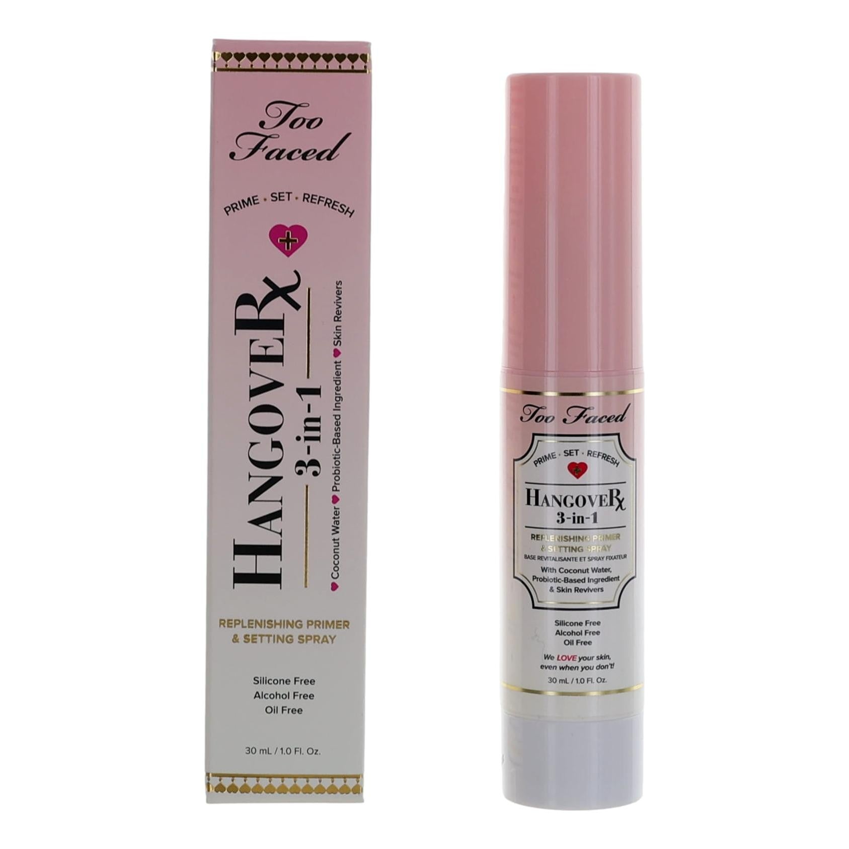 Too Faced Hangover Rx by Too Faced, 1oz 3-in-1 Primer and Setting Spray
