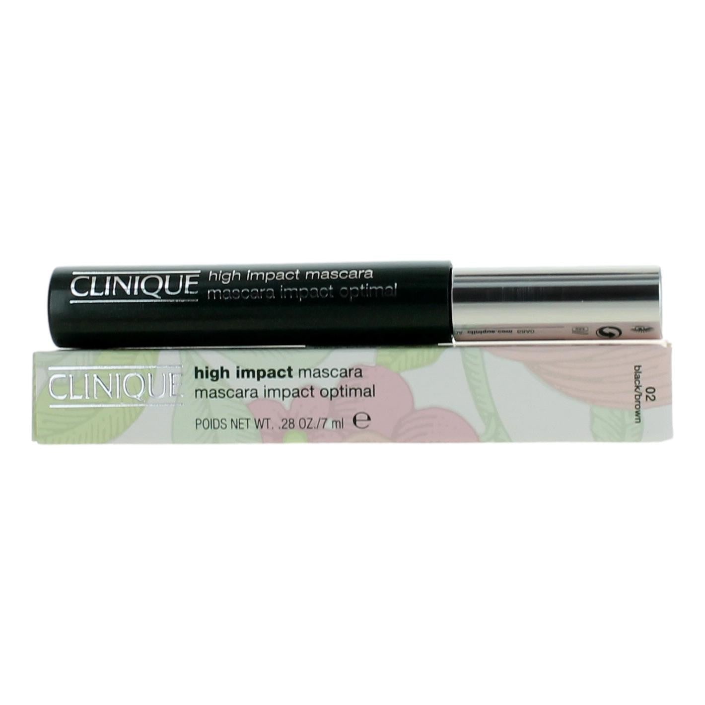 Clinique High Impact Mascara by Clinique, 0.28oz Mascara - 02 Black/Brown - 02 Black/Brown