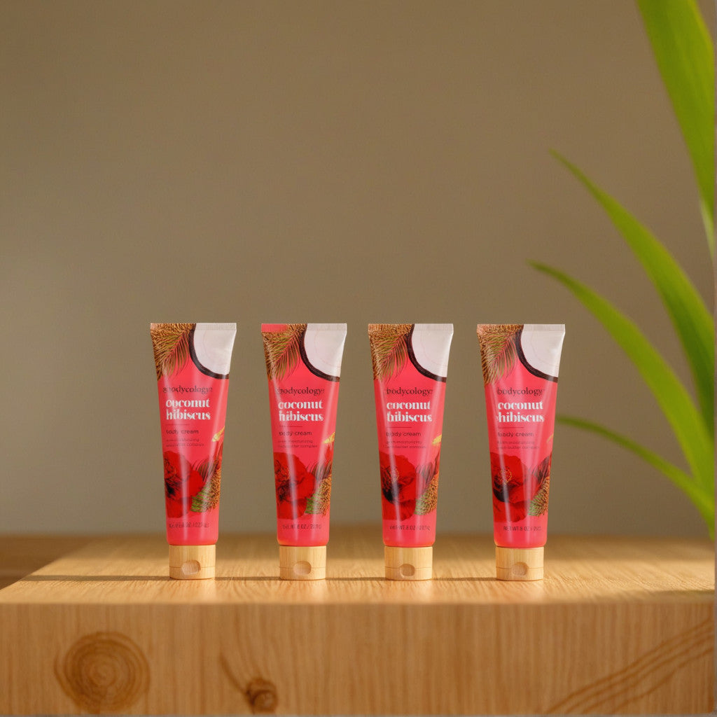 Coconut Hibiscus by Bodycology, 4 Pack 8oz Moisturizing Body Cream women