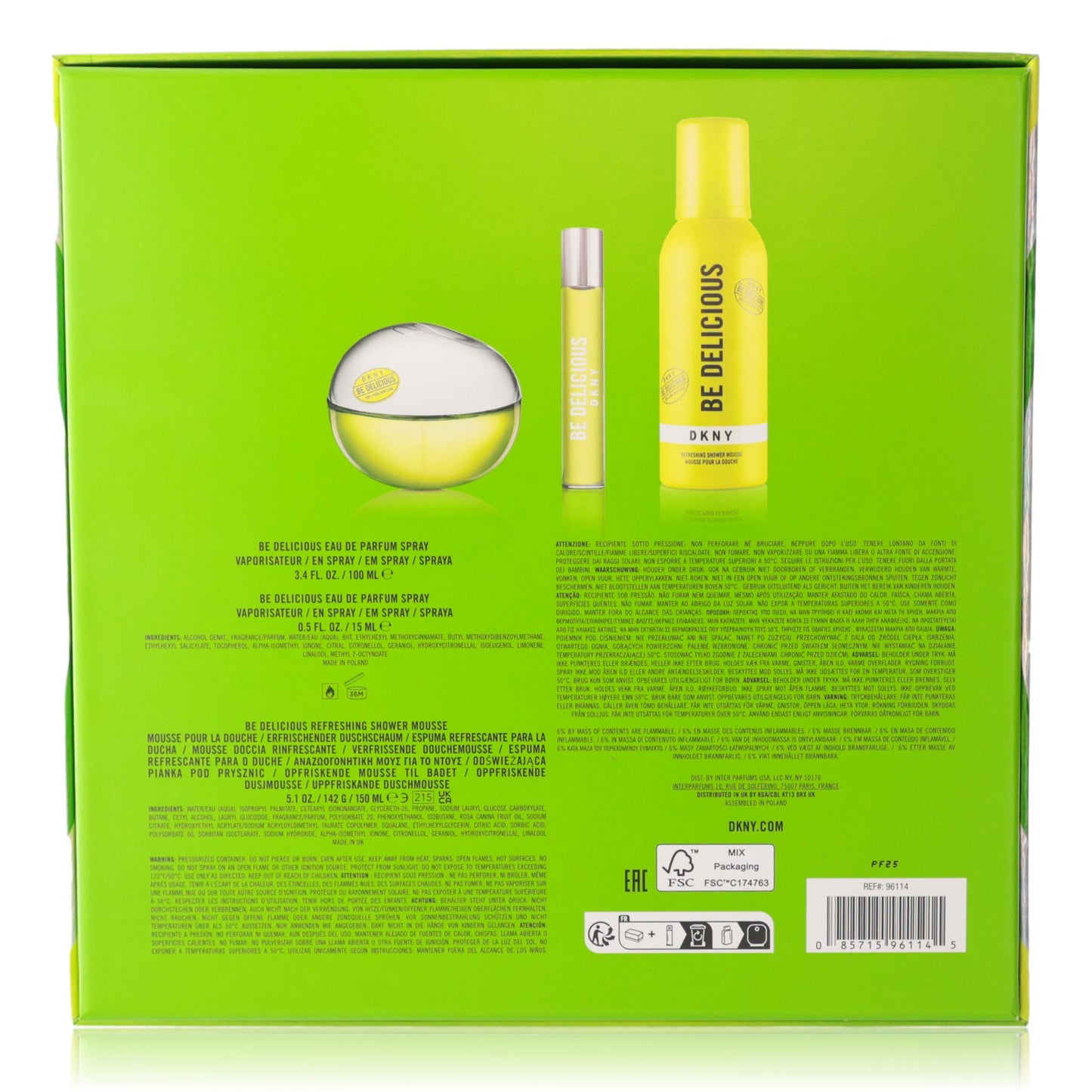 Be Delicious DKNY by Donna Karan, 3 Piece Gift Set for Women