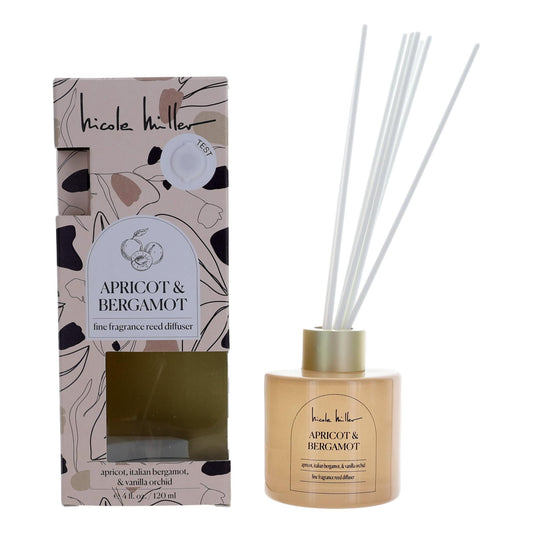Apricot & Bergamot by Nicole Miller, 4 oz Reed Diffuser