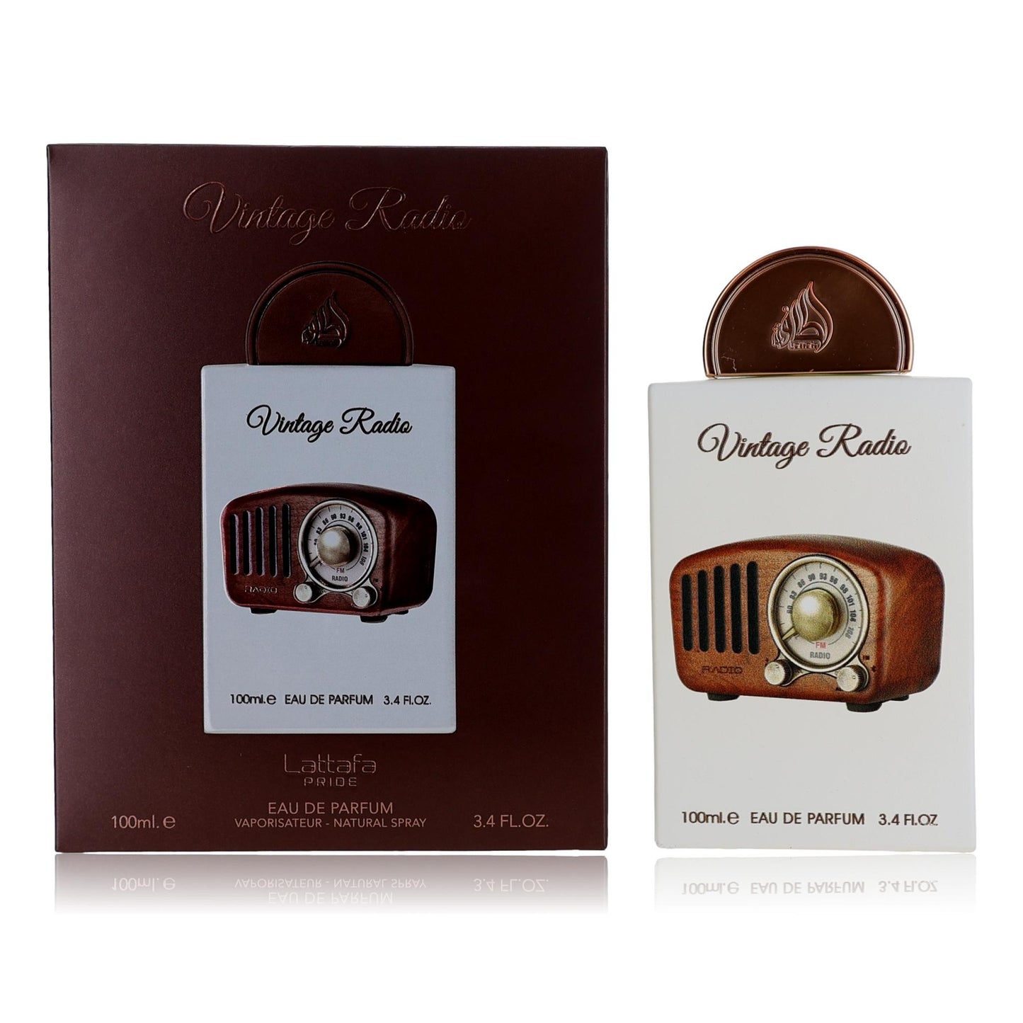 Vintage Radio by Lattafa, 3.4 oz EDP Spray for Unisex