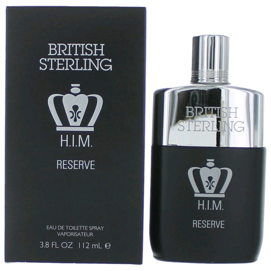British Sterling H.I.M. Reserve by Dana, 3.8 oz EDT Spray for Men