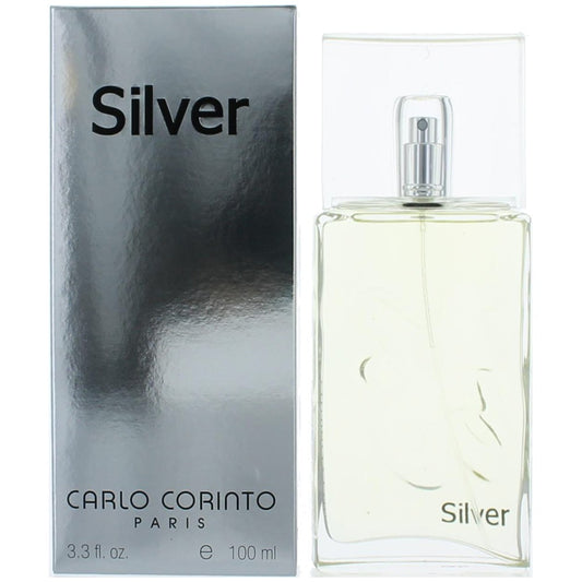 Carlo Corinto Silver by Carlo Corinto, 3.3 oz EDT Spray for Men