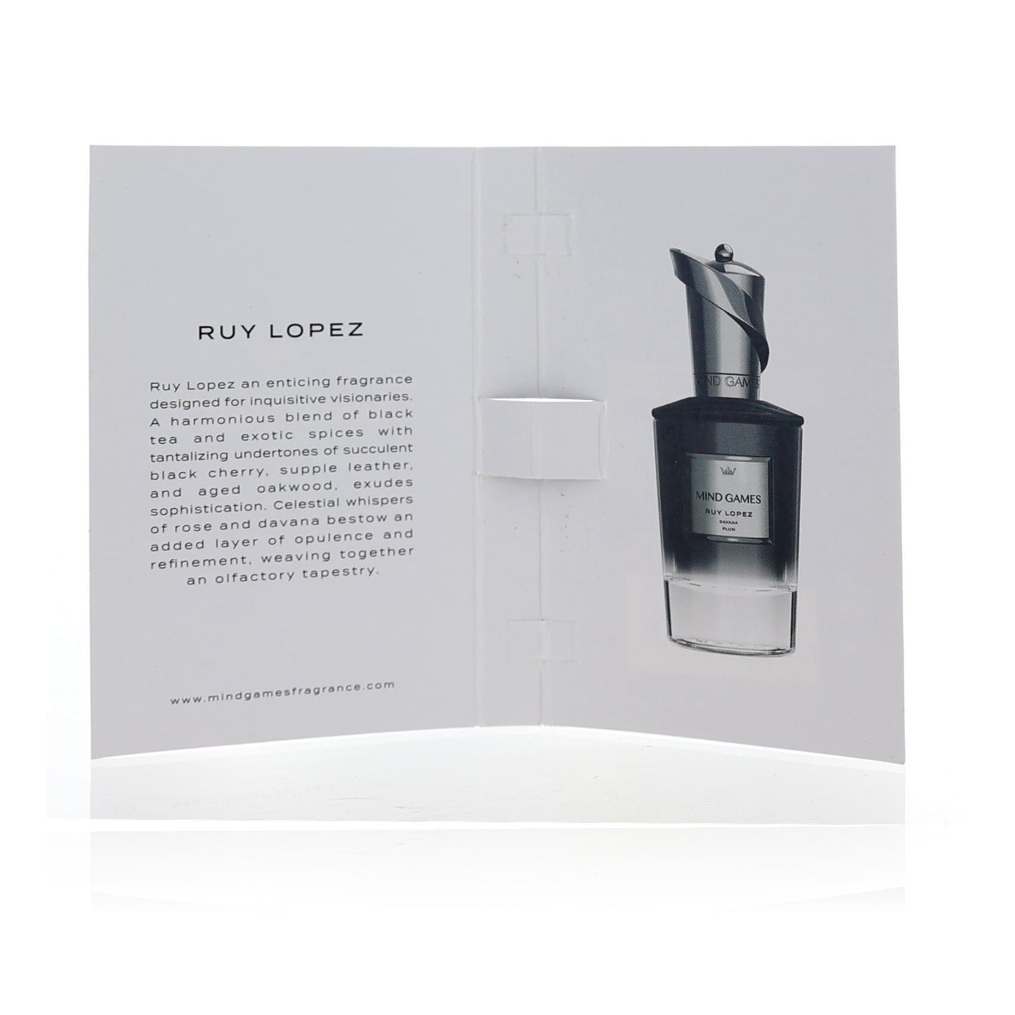Ruy Lopez by Mind Games, 0.06 oz Extrait de Parfum for Unisex Sample