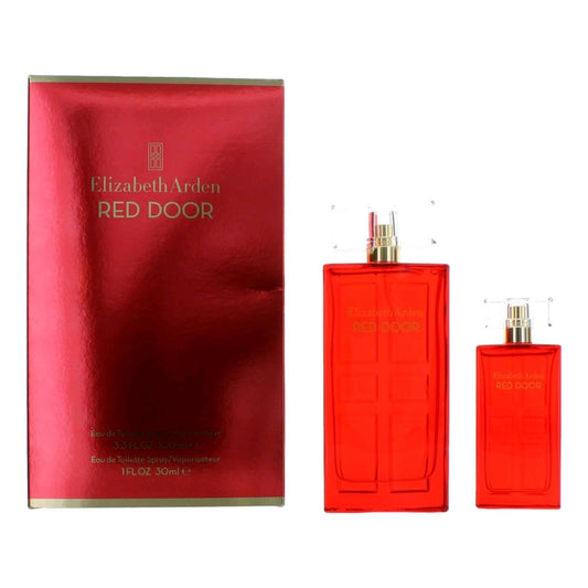 Red Door by Elizabeth Arden, 2 Piece Gift Set women with Travel Spray
