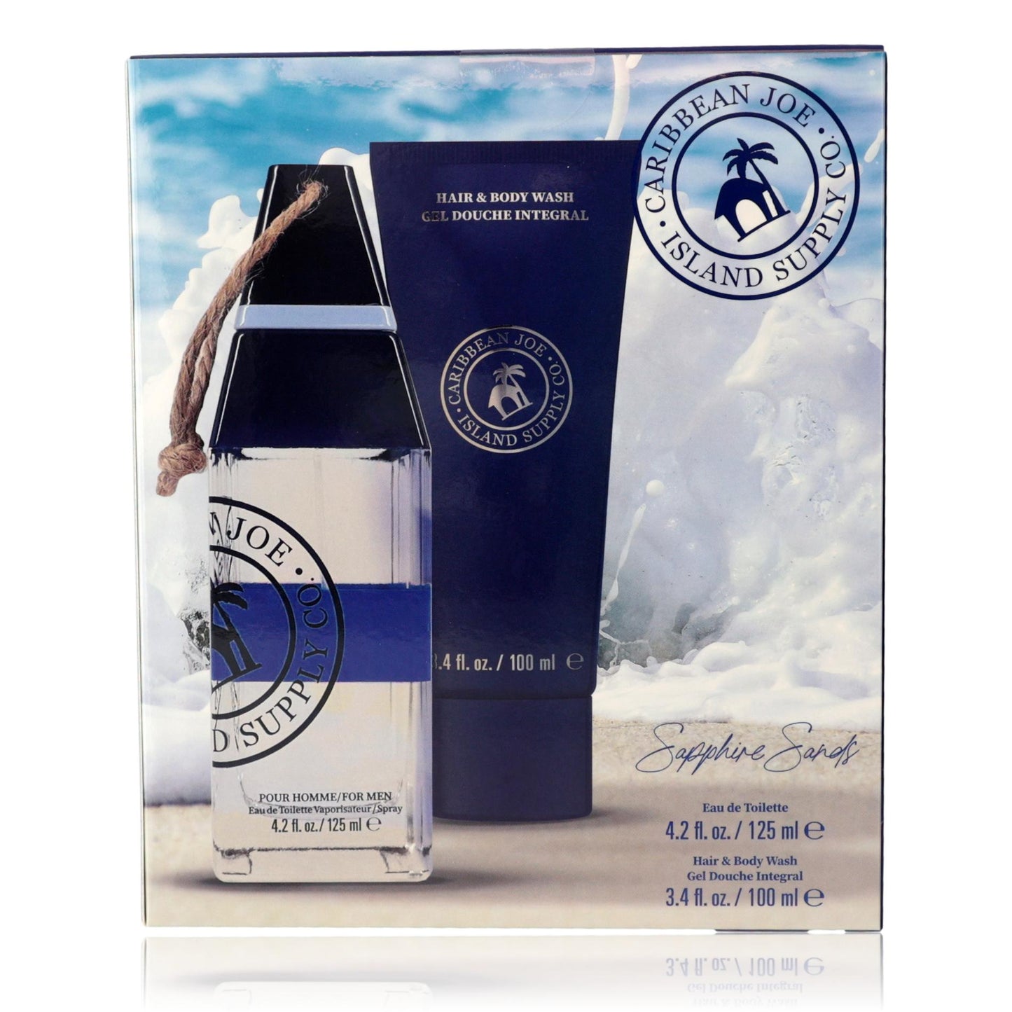 Sapphire Sands by Caribbean Joe, 2 Piece Gift Set for Men