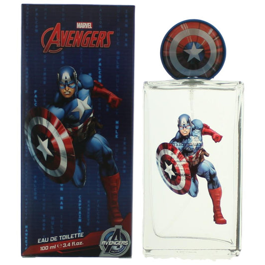 Avengers Captain America by Marvel, 3.4 oz EDT Spray for Men