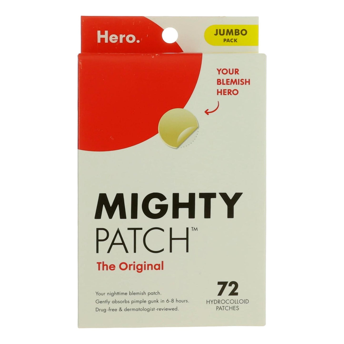 Mighty Patch by Hero Cosmetics, 72 Hydrocolloid Patches
