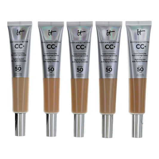 It Cosmetics CC Cream Full Coverage Cream by It Cosmetics, 2.53 oz Color Correcting Foundation SPF 50