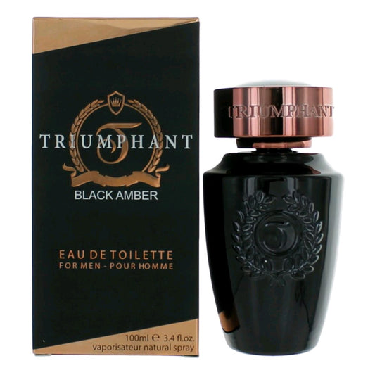 Triumphant Black Amber by Triumphant, 3.4 oz EDT Spray for Men