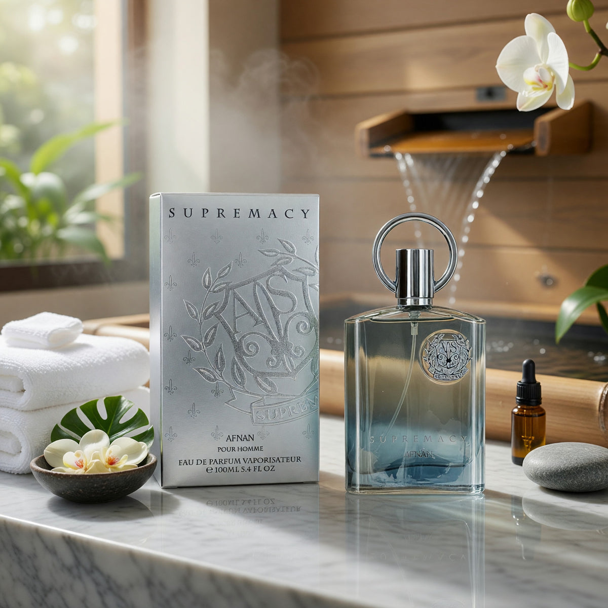 Supremacy Silver by Afnan, 3.4 oz EDP Spray for Men
