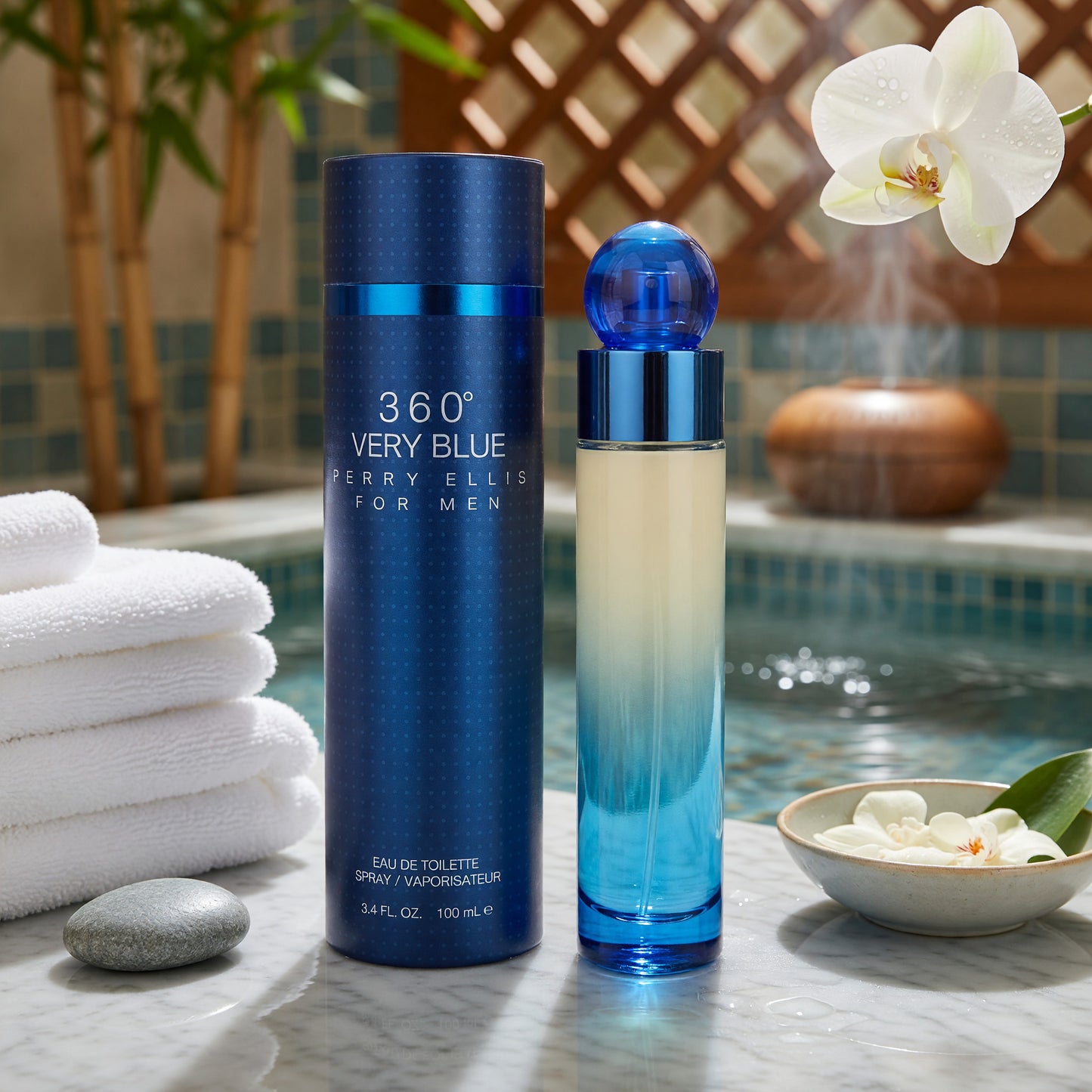 Perry Ellis 360 Very Blue by Perry Ellis, 3.4 oz EDT Spray for Men