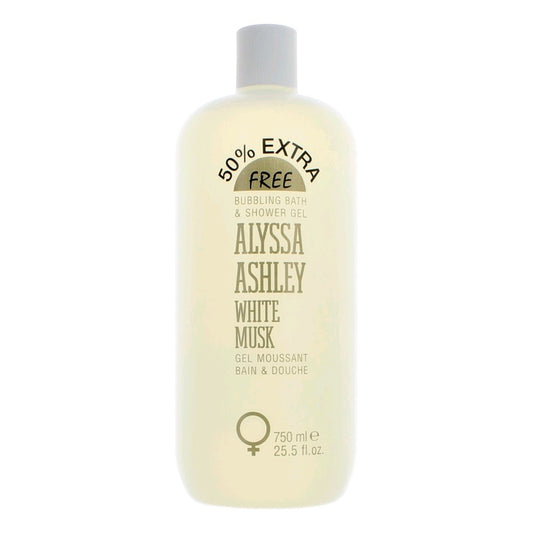 White Musk by Alyssa Ashley, 25.5 oz Bubbling Bath & Shower Gel