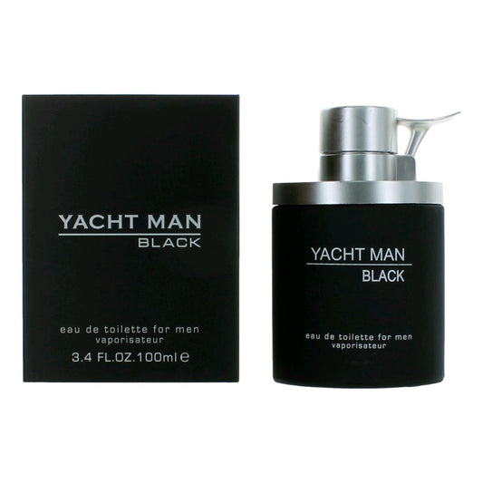Yacht Man Black by Myrurgia, 3.4 oz EDT Spray for Men