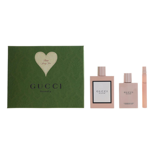 Gucci Bloom by Gucci, 3 Piece Gift Set for Women