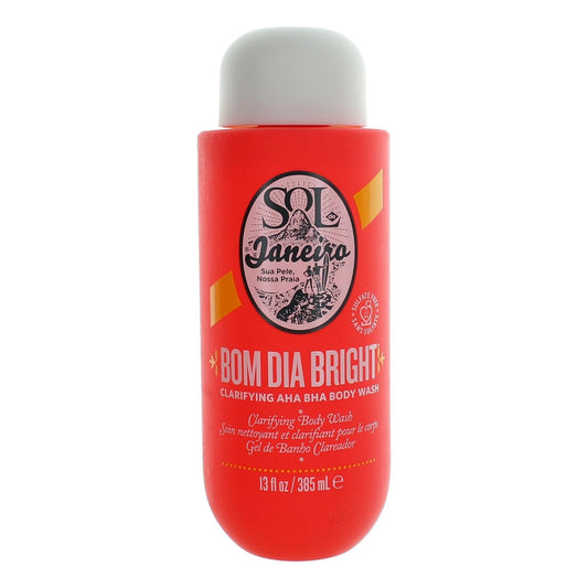 Bom Dia Bright Clarifying AHA BHA Body Wash by Sol De Janeiro, 13oz Body Wash