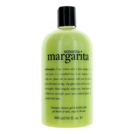 Senorita Margarita, 16oz Shampoo, Shower Gel & Bubble Bath for Unisex