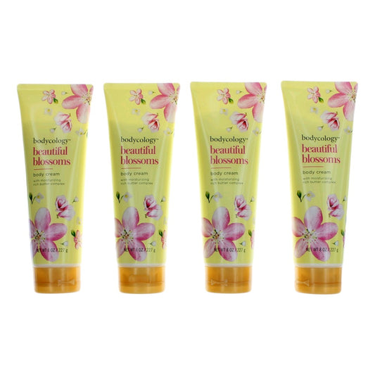Beautiful Blossoms by Bodycology, 4 Pack 8oz Moisturizing Body Cream women