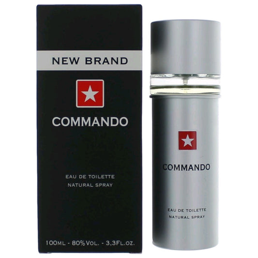 Commando by New Brand, 3.3 oz EDT Spray for Men
