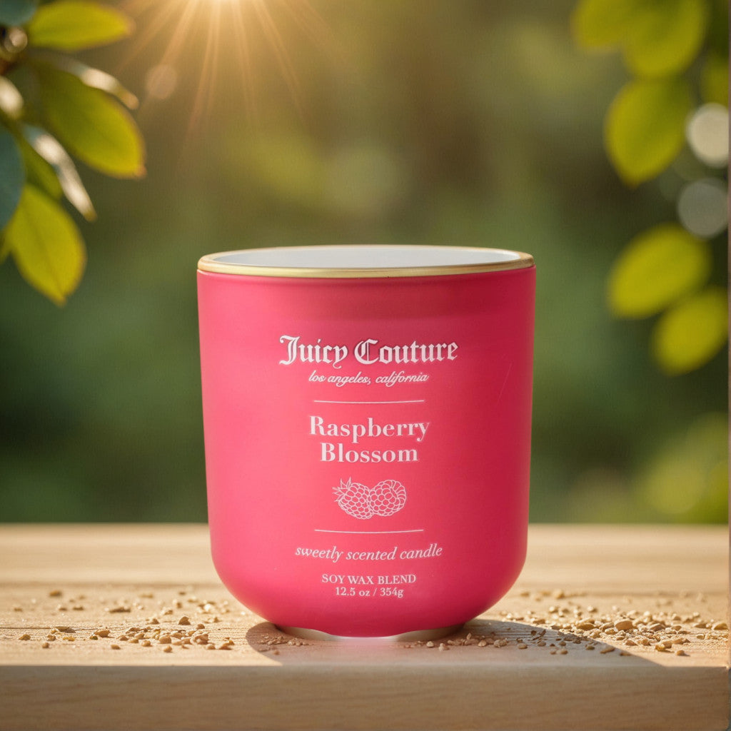 Juicy Couture 12.5 oz Fine Fragrance Candle - Raspberry Blossom