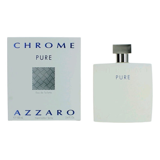 Chrome Pure by Azzaro, 3.4 oz EDT Spray for Men
