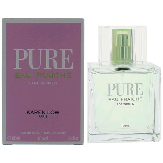 Pure Eau Fraiche by Karen Low, 3.4 oz EDP Spray for Women