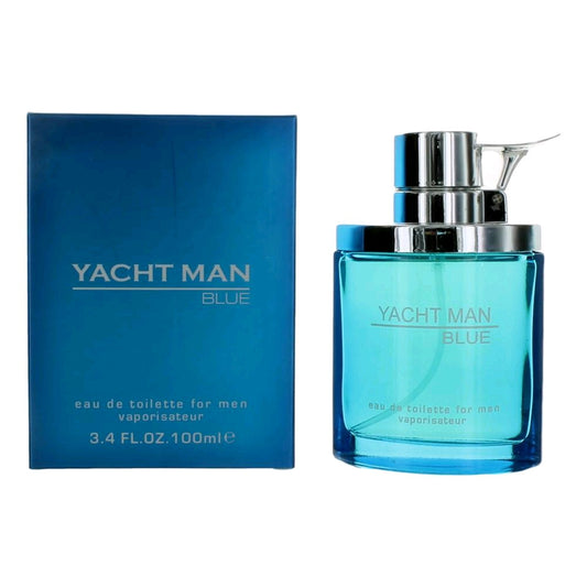Yacht Man Blue by Myrurgia, 3.4 oz EDT Spray for Men
