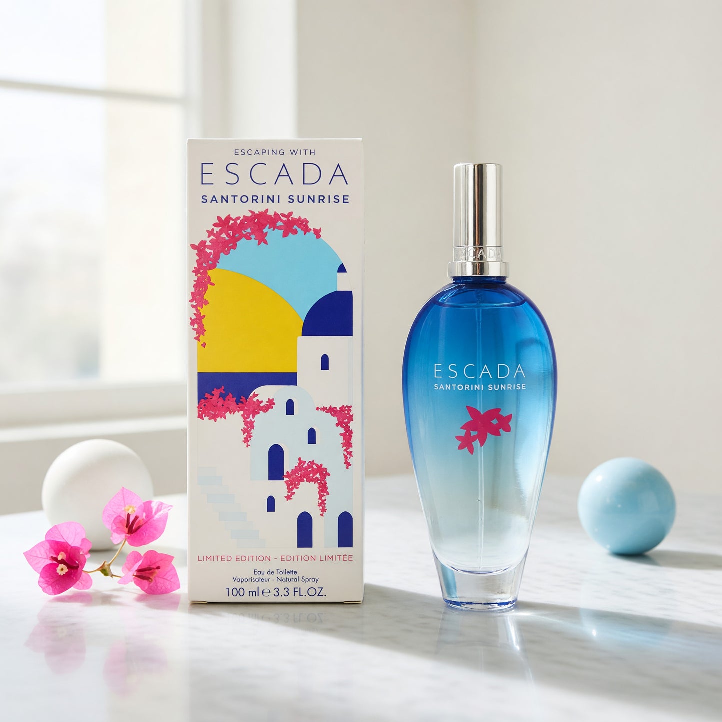 Escaping with Escada Santorini Sunrise by Escada, 3.3oz EDT Spray women