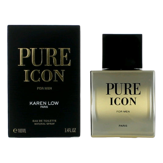 Pure Icon by Karen Low, 3.4 oz EDT Spray for Men
