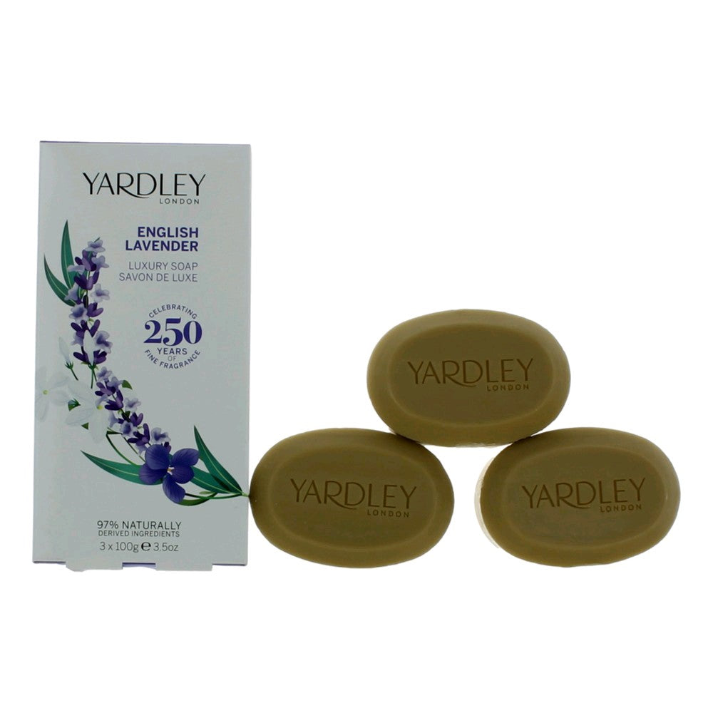 Yardley English Lavender by Yardley of London, 3 x 3.5oz Luxury Soap women