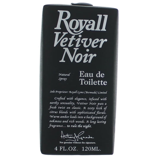 Royall Vetiver Noir by Royall Fragrance, 4 oz EDT Spray for Men